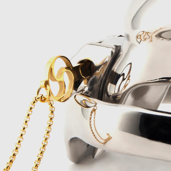 BDSM Shaped Chastity Key Necklace - Key fits standard barrel lock (included with keys if selected)