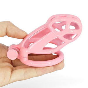 Pink 3d Chastity Cage
