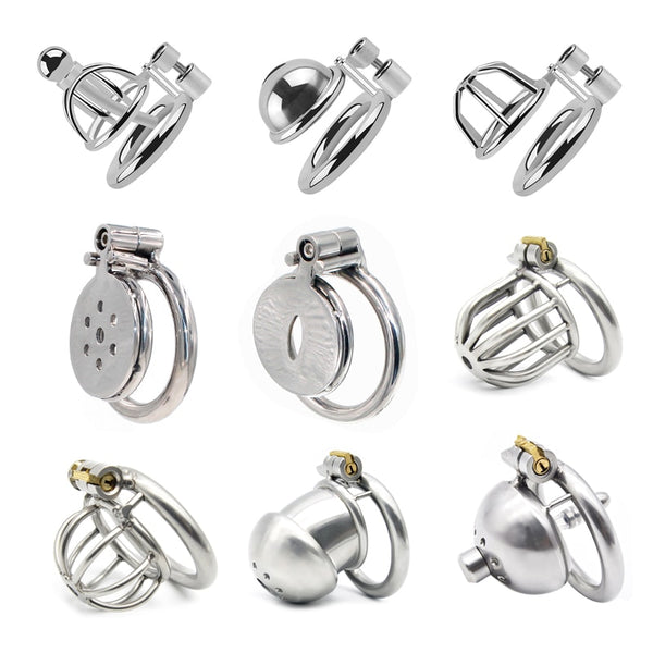 Small Penis Lock Cock Cage Male Chastity Urethral Catheter Penis Ring Chastity Device BDSM Sex Toys Bondage CB6000 Drop Shipping
